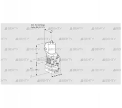 VAG1T-/15N/NQSLBA (88033103) Газовый клапан с регулятором соотношения Kromschroder