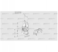 VAD1T-/15N/NQ-100B (88001881) Газовый клапан с регулятором давления Kromschroder