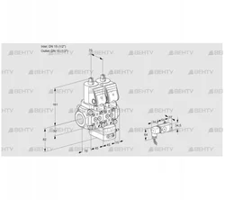 VCG1T15N/15N05NGAQGR/2-PP/PPPP (88104005) Клапан с регулятором соотношения Kromschroder