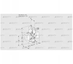 VAD240F/NW-25A (88021374) Газовый клапан с регулятором давления Kromschroder