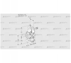 VAD240R/NW-100A (88020750) Газовый клапан с регулятором давления Kromschroder