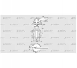 DKR 80Z03H450D (72701280) Дроссельная заслонка Kromschroder