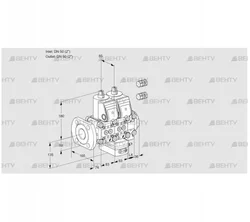 VCG3E50F/50R05NGEVWR3/PPPP/PPPP (88106269) Клапан с регулятором соотношения Kromschroder