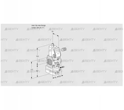 VAG1-/25R/NWAE (88001449) Газовый клапан с регулятором соотношения Kromschroder