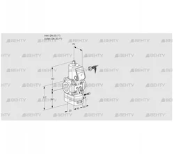 VAG125R/NWAE (88005072) Газовый клапан с регулятором соотношения Kromschroder