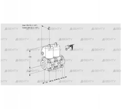 VCS2E32R/32R05NNWL/PPPP/PPPP (88101777) Сдвоенный газовый клапан Kromschroder