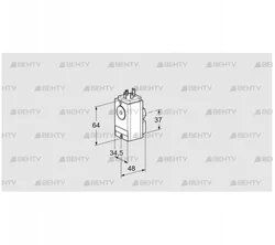 DG 150VC5-5W (84448430) Датчик-реле давления газа Kromschroder