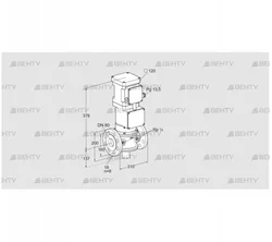 VK 80F10W6A93DF (85311064) Газовый клапан с приводом Kromschroder