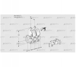 VCS1E25R/25R05NNWR/3-PP/PPPP (88104645) Сдвоенный газовый клапан Kromschroder