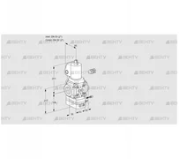 VAH350R/NWGLAE (88031604) Клапан с регулятором расхода Kromschroder