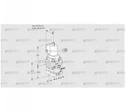 VAH350R/NWGLAE (88031604) Клапан с регулятором расхода Kromschroder