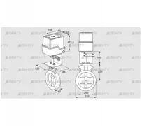 IDR250Z03D100AU/50-30Q20E (88302852) Дроссельная заслонка Kromschroder