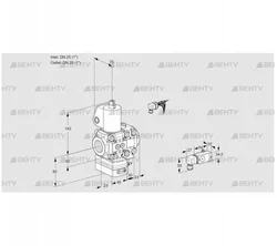 VAD1E25R/25R05D-25VWL/3-/-3 (88103468) Газовый клапан с регулятором давления Kromschroder