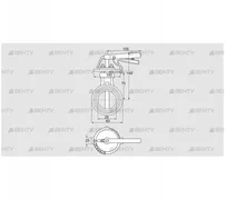 DKR 25Z03H350D (72701030) Дроссельная заслонка Kromschroder