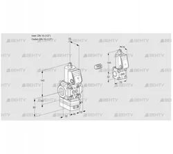 VAG1E15R/15R05GEWR/PP/BS (88103019) Газовый клапан с регулятором соотношения Kromschroder