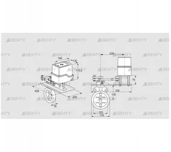 IDR125Z03D350GDW/50-15W15E (88303215) Дроссельная заслонка Kromschroder