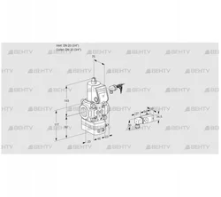 VAD120R/NW-100A (88005105) Газовый клапан с регулятором давления Kromschroder