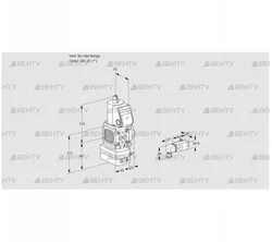 VAD1-/25R/NW-25A (88033557) Газовый клапан с регулятором давления Kromschroder