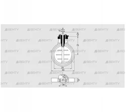 DKR 25Z03F100A (03149270) Дроссельная заслонка Kromschroder