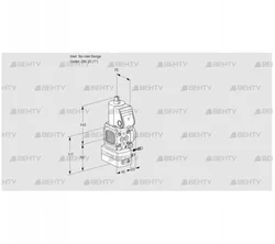 VAG1-/25R/NQAE (88033778) Газовый клапан с регулятором соотношения Kromschroder