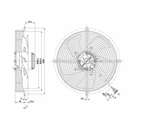 Осевой вентилятор ebmpapst S2D300AP0230