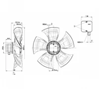 Осевой вентилятор ebmpapst A4D500AJ0302