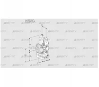 VAD3T50N/NQ-25A (88004563) Газовый клапан с регулятором давления Kromschroder