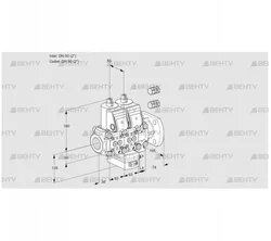 VCG3E50R/50F05NGEVWR3/PPPP/PPPP (88106271) Клапан с регулятором соотношения Kromschroder