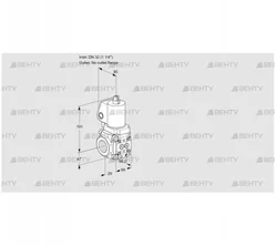 VAS2T32/-N/NQGL (88021605) Газовый клапан Kromschroder