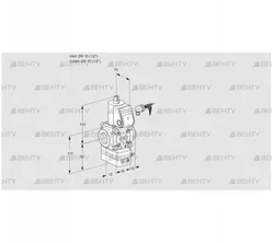 VAD115R/NW-25B (88012521) Газовый клапан с регулятором давления Kromschroder