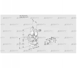 VAD120R/NW-100A (88034218) Газовый клапан с регулятором давления Kromschroder