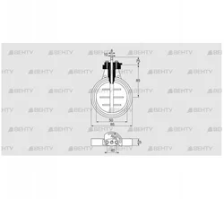 DKR 50Z03F650A (03149285) Дроссельная заслонка Kromschroder