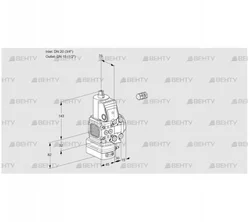 VAD1E20R/15R05FD-50VWR/PP/PP (88102043) Газовый клапан с регулятором давления Kromschroder