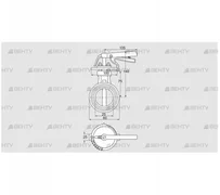 DKR 25Z03H100D (72702030) Дроссельная заслонка Kromschroder