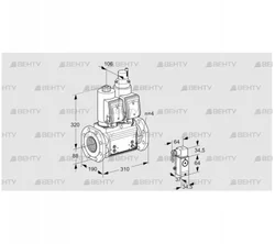 VCS7T80A05NLQSRB/2-PM/P3PM (88207420) Сдвоенный газовый клапан Kromschroder