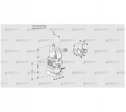 VAG1-/20R/NWAE (88032309) Газовый клапан с регулятором соотношения Kromschroder