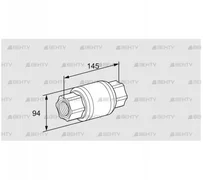 GRS 50R (03150671) Обратный газовый клапан Kromschroder