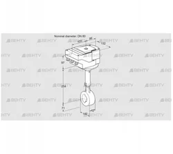 IBHS80Z01A/40A3A (88300980) Дроссельная заслонка Kromschroder