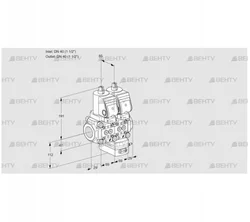 VCG2T40N/40N05NGNQSR/PPPP/PPPP (88103354) Клапан с регулятором соотношения Kromschroder