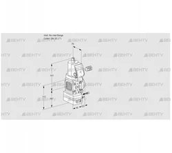 VAG1-/25R/NWGRAE (88033421) Газовый клапан с регулятором соотношения Kromschroder