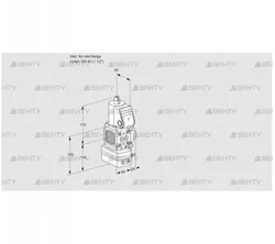 VAV2-/40R/NWAK (88013768) Газовый клапан с регулятором соотношения Kromschroder