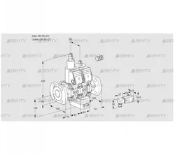 VCH3E50F/50F05LHEWR/-3PP/PP-4 (88102758) Клапан с регулятором расхода Kromschroder