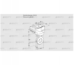 IBGF50/40Z05/20-60W3TR10 (88303816) Дроссельная заслонка Kromschroder