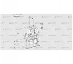 VCD2E40R/40R05ND-100WR3/PPPP/PPPP (88101259) Регулятор давления Kromschroder