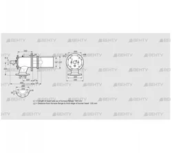 ZIC 200RB-100/135-(20)D (84277622) Газовая горелка Kromschroder