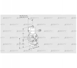 VAD115R/NWGL-100B (88007022) Газовый клапан с регулятором давления Kromschroder