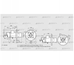 BIO 100KMZ-100/85-(84E)E (84199356) Газовая горелка Kromschroder