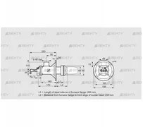 BICA 65HB-200/235-(34)D (84022030) Газовая горелка Kromschroder