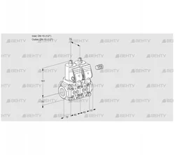 VCS1E15R/15R05NNKGR/PPPP/PPPP (88106897) Сдвоенный газовый клапан Kromschroder