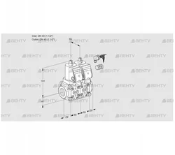 VCS2E40R/40R05NNKGR8/PPPP/PPPP (88102939) Сдвоенный газовый клапан Kromschroder